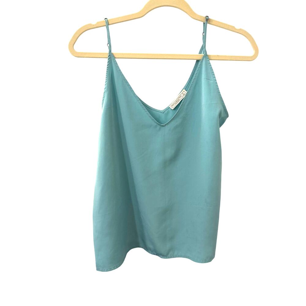Abercrombie & Fitch Teal Blue Silk Tank Top